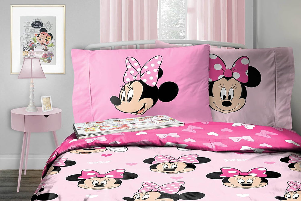 Lenjerie de pat pentru copii, personaje Disney, 100% bumbac Lenjerie de pat - copii Naty Shop