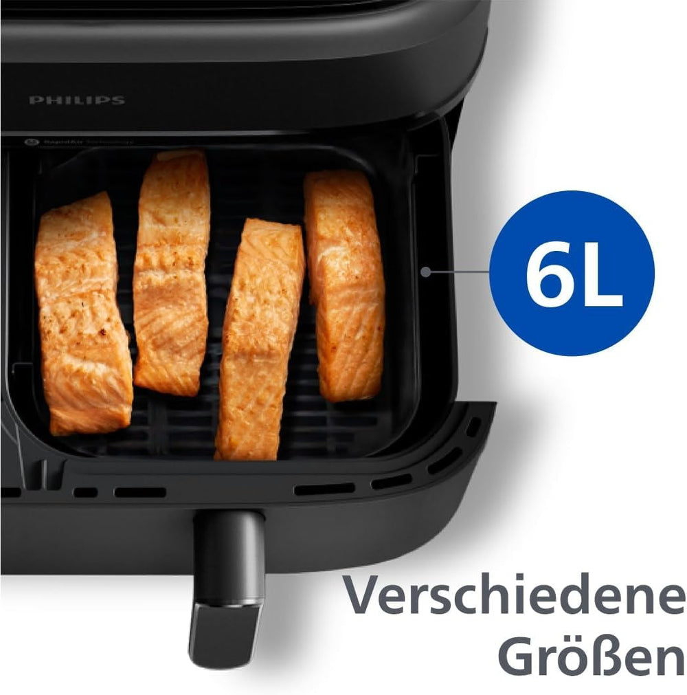 Philips Dual Basket Airfryer 3000 Series mit Frühstücksset, 9 Liter, 2 Schubladen Haushaltsgeräte Naty Shop