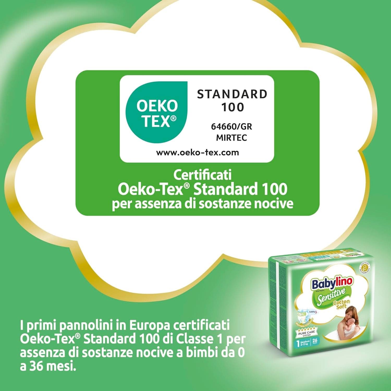 Babylino Sensitive, zarte Windeln für Kinder, verschiedene Größen Mutter und Kind Naty Shop