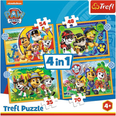 PAW Patrol 4 in 1 Puzzle (Kinderpuzzle) Puzzle Naty Shop Standardtitel
