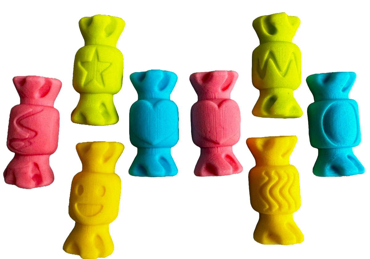 Set 8 decoratiuni comestibile din zahar, Bomboane Decoratiuni din Pasta de Zahar Nati Shop