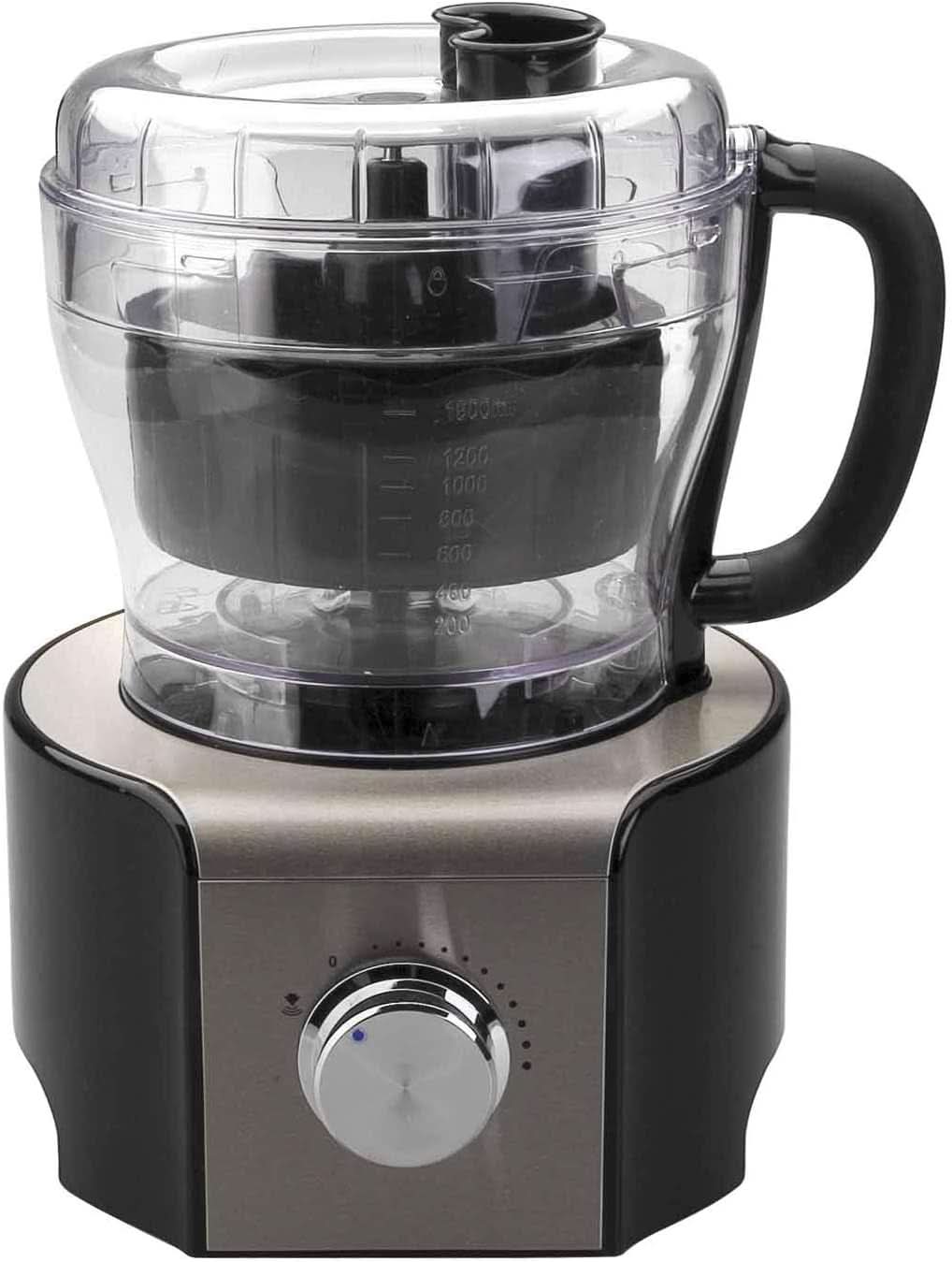 69079 -69079 robot-multifuncție 800 w-negru, oțel inoxidabil, sticlă și plastic, multicolore Mama si Copilul Naty Shop