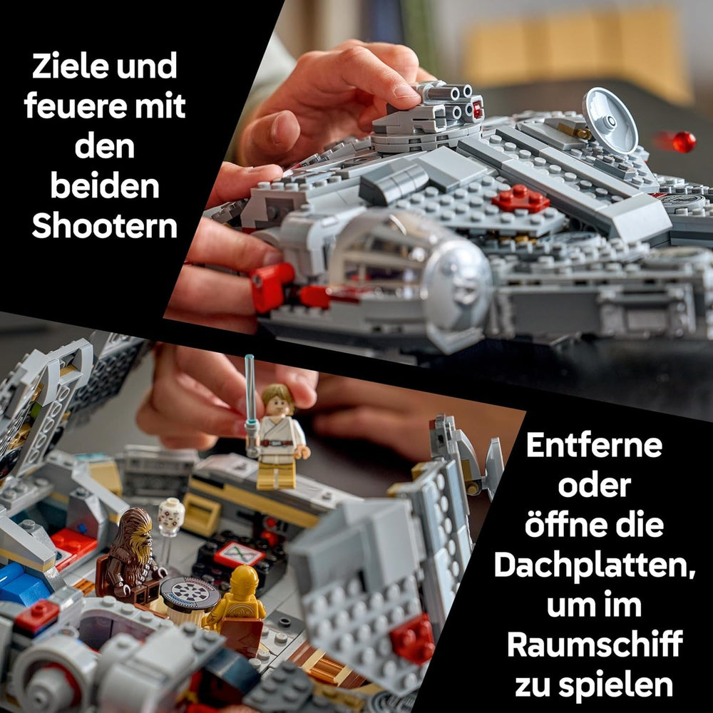 LEGO Star Wars 75426 SMART Play: Millennium Falke Modell - Kompatibles Interaktives Spielzeug inkl. 4 SMART Tags und 4 Minifiguren - Geschenkidee für Jungen und Mädchen ab 9 Jahren und erwachsene Fans