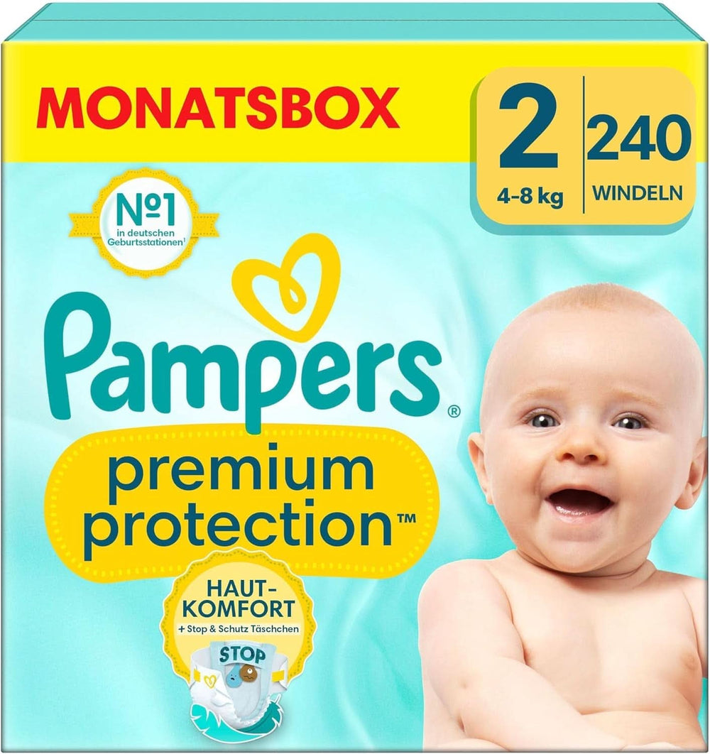 Pampers Baby Nappies mărimea 4, Premium Protection, Nappies, 174 buc. , 9Kg - 14Kg Mama si Copilul Naty Shop 2 (240 buc) Premium Protection