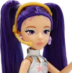K-POP Idol Puppe Mina Modepuppen K-Pop Starlight-Stil, lila Haare mit Zöpfen. 3 Accessoires zum Kreieren von Outfits Kinder ab 3 Jahren