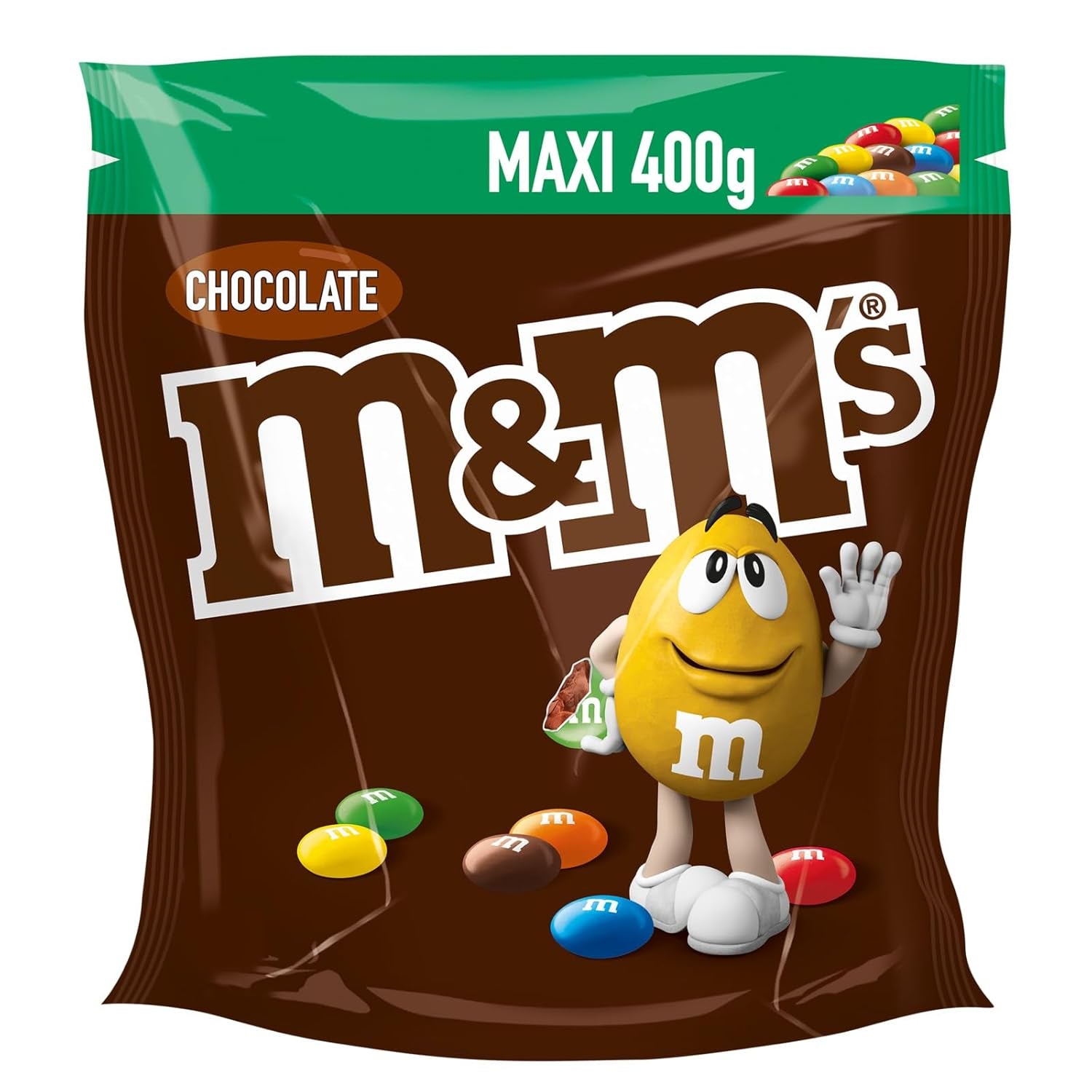 M&M'S Crispy, chipsuri de ciocolată cu miez crocant Bomboane de Ciocolata Naty Shop Chocolate 400G