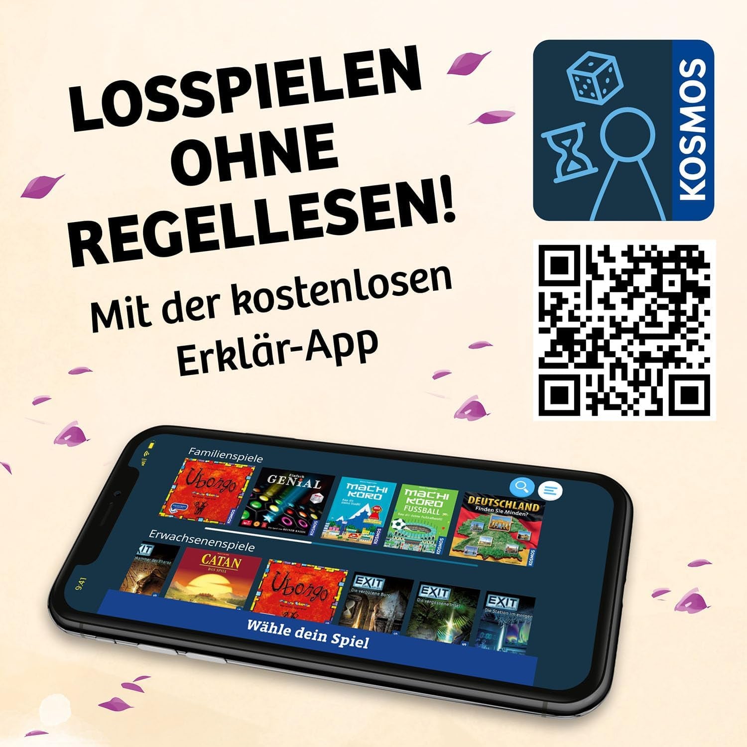 KOSMOS 684259 Bonsai, Taktisches Brettspiel mit einfachen Regeln und großem Spielangebot, Partyspiel für 1-4 Spieler ab 10 Jahren.