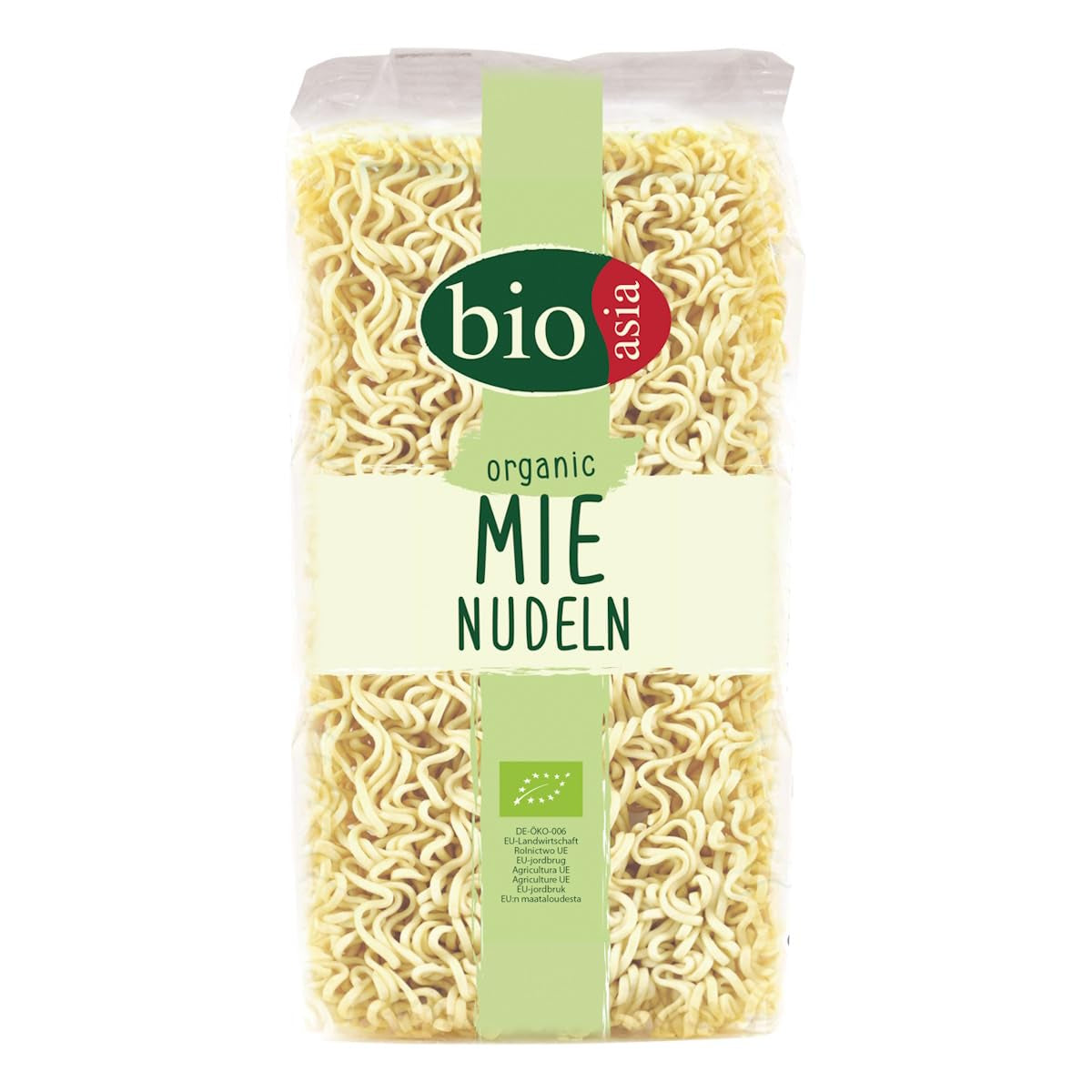 BIOASIA Tăiței Mie Organici, tăiței din grâu fără ou, preparați rapid și ușor, vegetarieni (8 x 250 g)