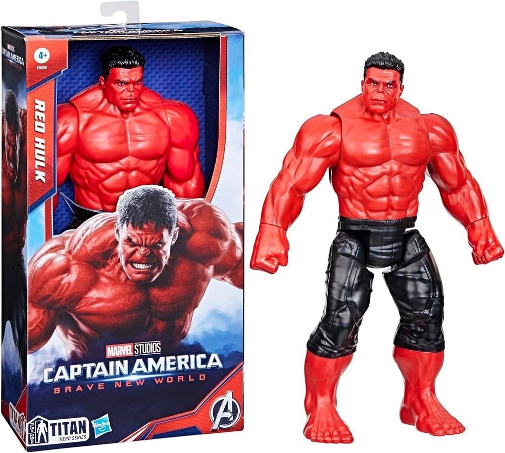 Marvel Studios Captain America Brave New World, Titan Hero Series Deluxe Red Hulk Actionfigur Actionfiguren Naty Shop