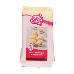 Funcakes Mix Für Schweizer Baiser Buttercreme: Einfach Zu Berüben, Cremig, Perfekt Zum Dekorieren, Abdecken Und Füllen Von Kuchen, Belag Auf Cupcakes. 400 g. Mischung zum Backen und Kochen Naty Shop Standardtitel
