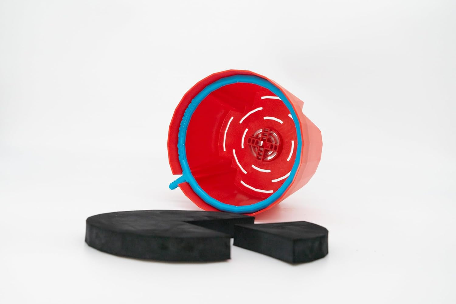 Hydro Farmer, set de ghivece cu 19 piese Ø 18 cm (roșu), sistem de creștere care include 4 ghivece, 4 inele de udare, 4 capace, set adaptor și furtun de 2 m, hidroponică, aeroponică