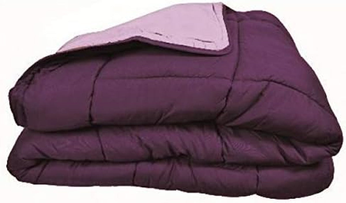 Calgary Polyester-Steppdecke, Pflaume/Lila, Polyester, Pflaume/Kohl, 220 x 160 x 1 cm Naty Shop Steppdecken und Steppdecken 220 x 160 x 1 cm