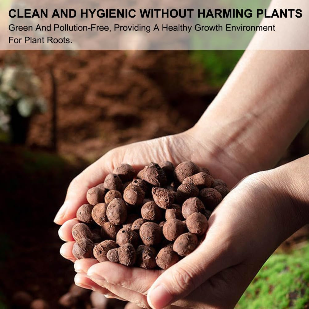 Granule de argilă cu granulație grosieră, granule de argilă expandată, granule pentru plante, argilă expandată 1l substrat de plantare pentru hidroponie, granule de argilă cu granulație 5-8 mm