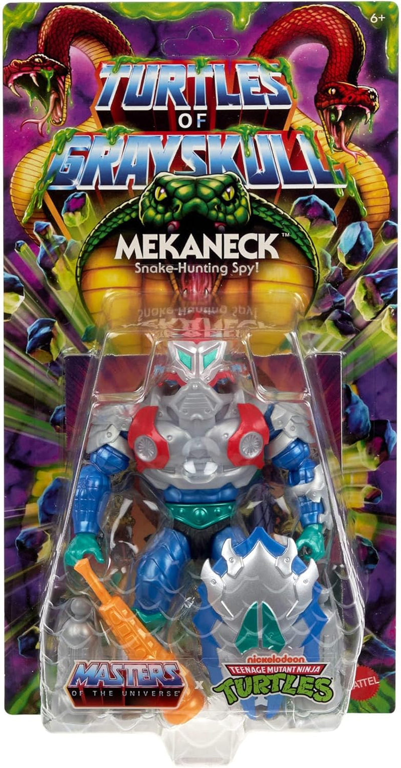 Masters of the Universe Origins Turtles of Grayskull Mekaneck Reptile Wars Movable Action Figure, Teenage Mutant Ninja And MOTU Crossover Hero Toy, JBN00, [Multicolor] Action figures Naty Shop