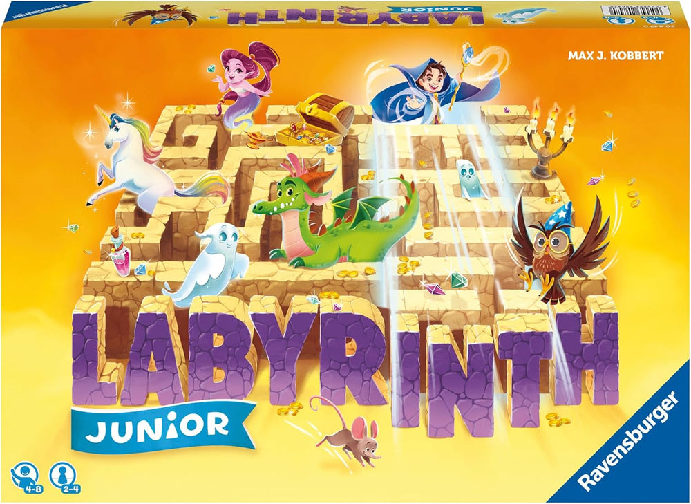 Ravensburger Kinderspiel 20847 – Junior Labyrinth – Familienklassiker für Kleinkinder, Spiel ab 4 Jahren – Brettspiel geeignet für 2–4 Spieler, Junior Edition