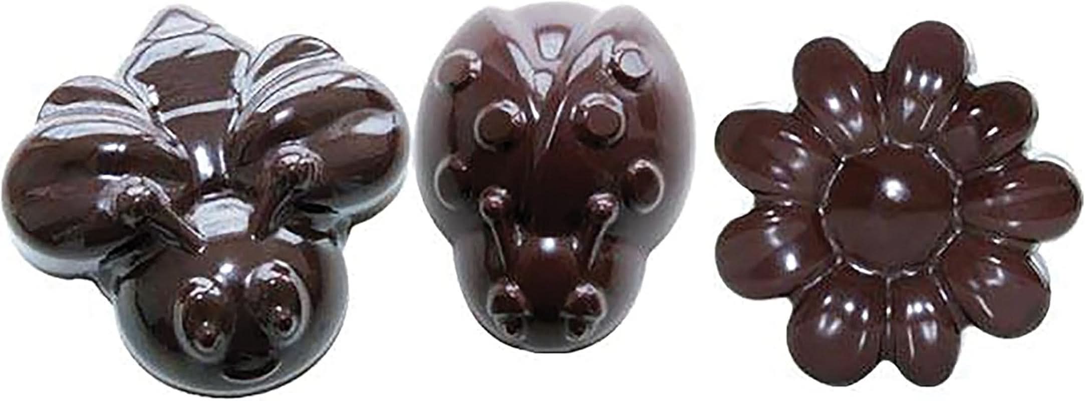 Silikomart 199199, Form für Schokolade, Frühlingsmodell, 15 Pralinen, Brown Kitchen Naty Shop