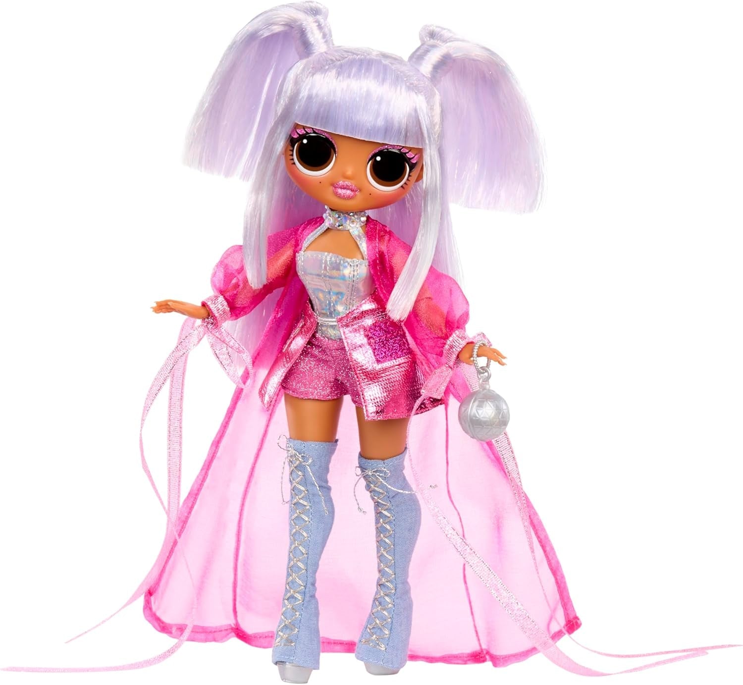 LOL Surprise! Păpușa OMG – Kitty K – Include 1 păpușă la modă cu o ținută fabuloasă, 4 păpuși de colecție