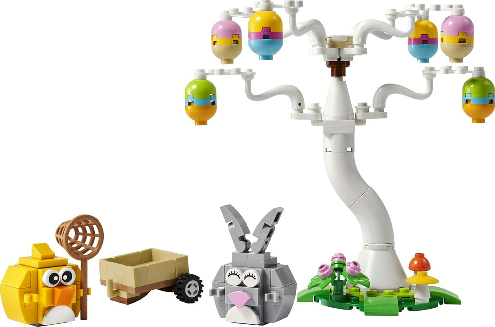 LEGO Osterhase und Ostereiersuche - Kinderspielzeug mit Hasen & Vogel Tierfiguren - Mit Baum & Wagen - Kreatives Konstruktionsspielzeug - Geschenk für Mädchen & Jungen ab 8 Jahren - 40808