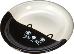 Bol de lapte ceramic pentru pisici FACE, Ø14 x 2 cm, 1 bucată