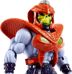 MASTERS of the UNIVERSE Snake Armor Skeletor – 16 bewegliche Gelenke, Retro-Verpackung, Mini-Comic-Buch, für Kinder ab 6 Jahren und erwachsene Sammler, HKM68 Actionfiguren Naty Shop