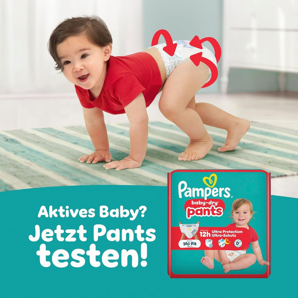 Scutece Pampers Baby-Dry mărimea 5, 174 de scutece, 11 kg - 16 kg, protecție împotriva scurgerilor de până la 100% și confort toată noaptea