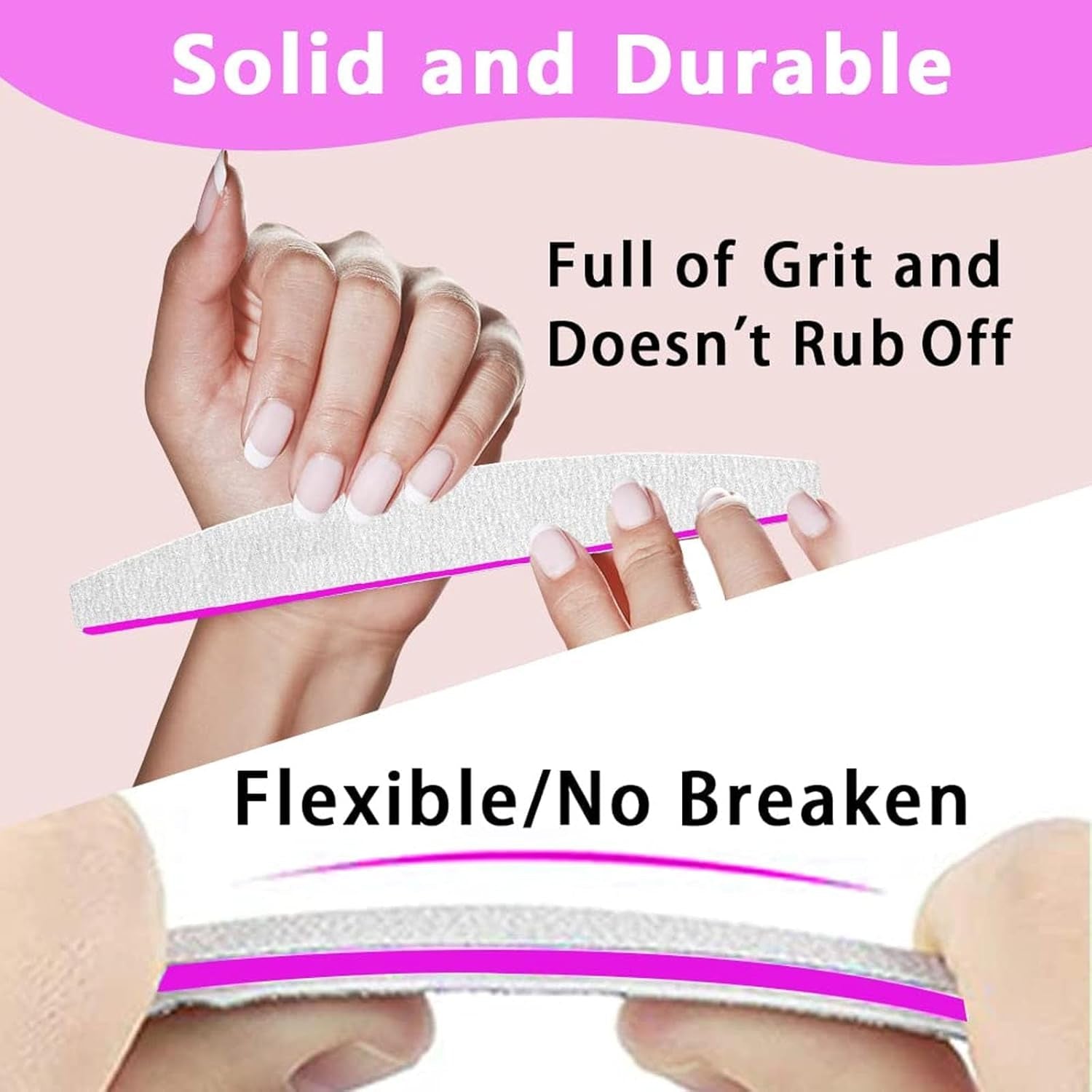 Set pile de unghii 100/180, pile pentru unghii cu gel, set pile de unghii, pilă de unghii, pilă de unghii cu gel, pentru unghii cu gel, manichiură și pedichiură, animale de companie (5 piese, 5 stiluri)