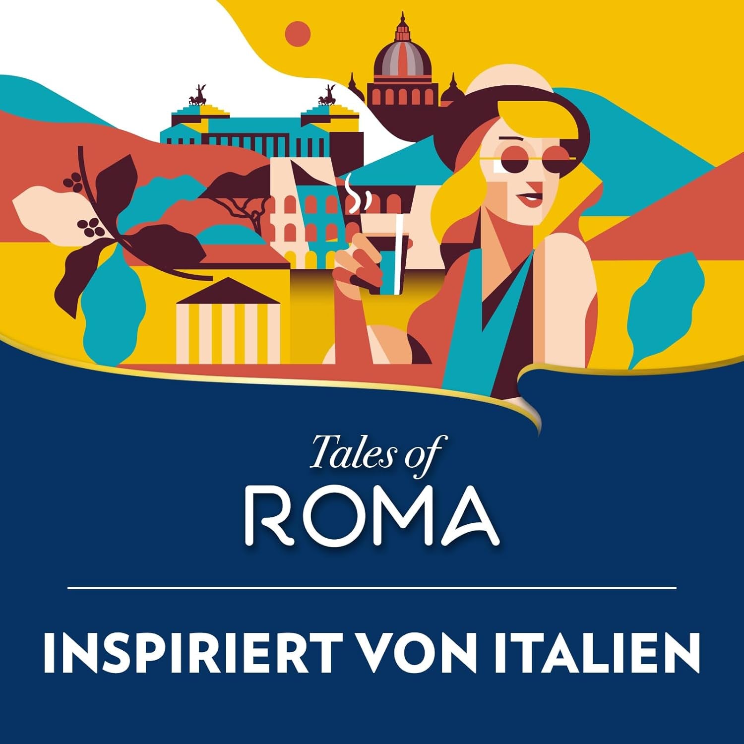 Lavazza, Tales of Roma, Kaffeebohnen, ideal für Espressomaschinen, mit Aromanoten von Haselnuss und dunkler Schokolade, Arabica und Robusta, 250 Gramm Coffee Naty Shop