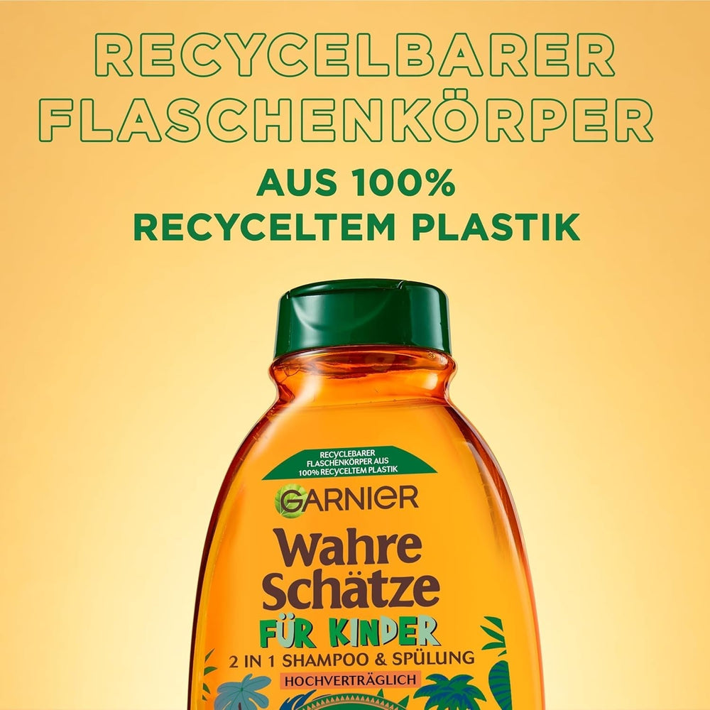 Garnier Shampoo für Kinder, für empfindliches Haar und leichte Kämmbarkeit, mit Aprikosen- und Baumwollblüten Garnier Dusche und Bad