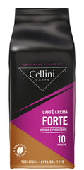 Cellini Caffè Crema Forte ganze Bohnen, 1000 g, 1 kg Kaffee Naty Shop 1 kg Forte