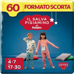 Pampers Il Salvapamino 8-12 Jahre, 54 Windeln, Größe L/XL (27-43 kg) Mutter und Kind Naty Shop 4-7 Jahre, 60 Windeln, Größe S/M (17-30 kg)