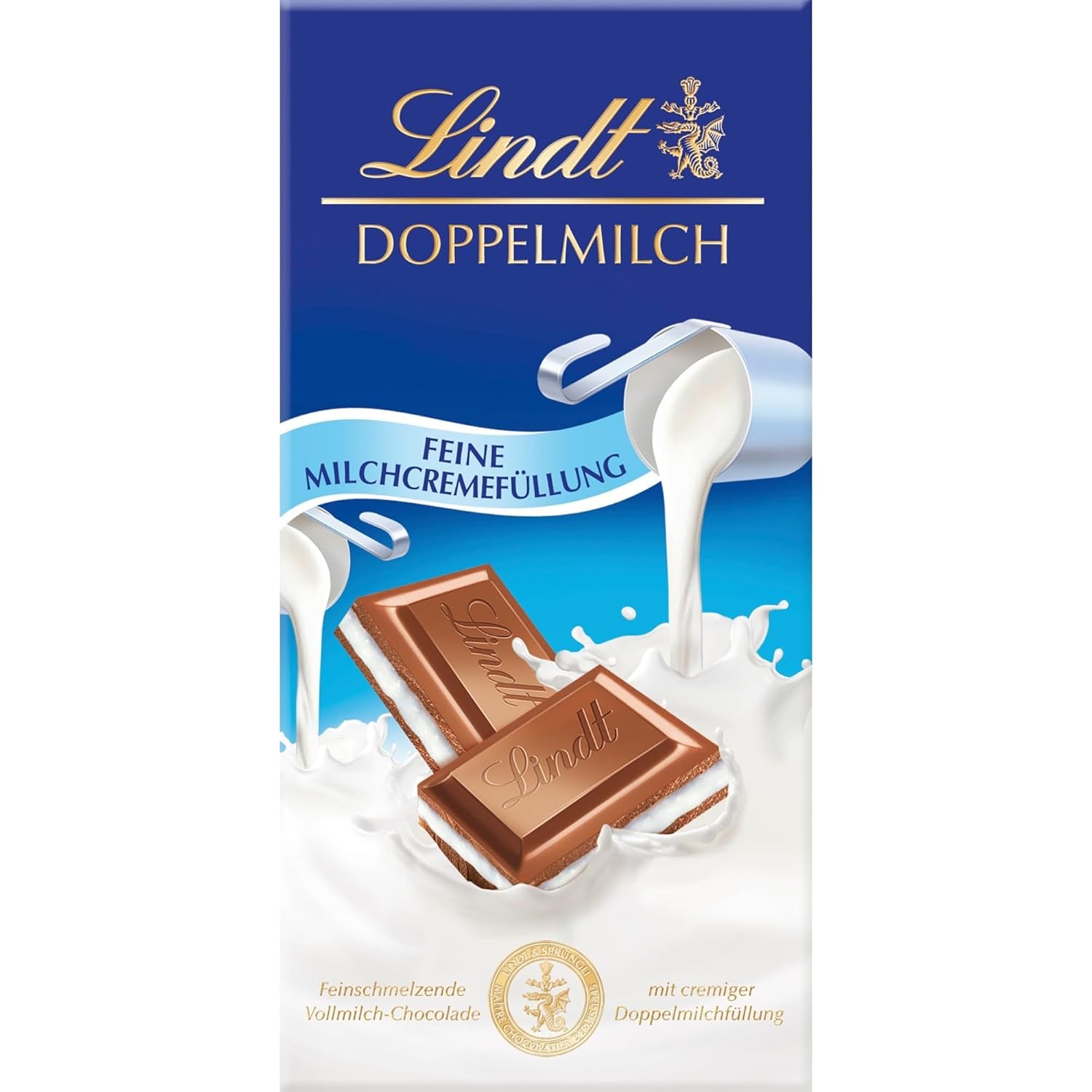 Lindt Ciocolată | Baton cu ciocolată cu lapte și alune | 100g | Ciocolată cu lapte fină, topită, cu bucăți crocante de alune | Baton de ciocolată