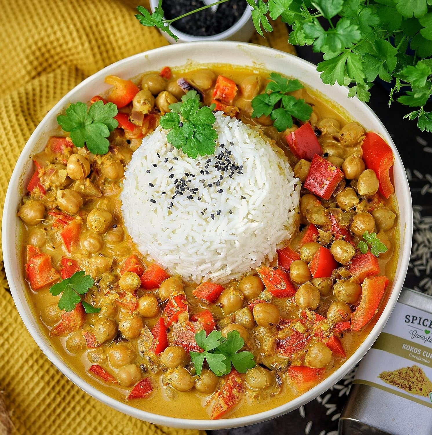 Spicebar Kokos-Curry, für Hühnchen und Gemüse, Bio (1 x 70g)