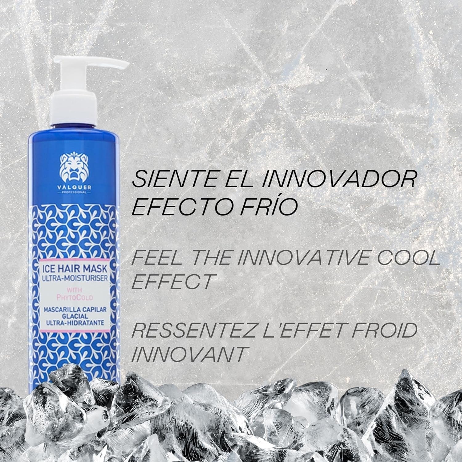 Valquer Profesional Ice Hair Mask - Mască de păr ultrahidratantă fără sulfați, săruri și siliconi Masca de par Naty Shop