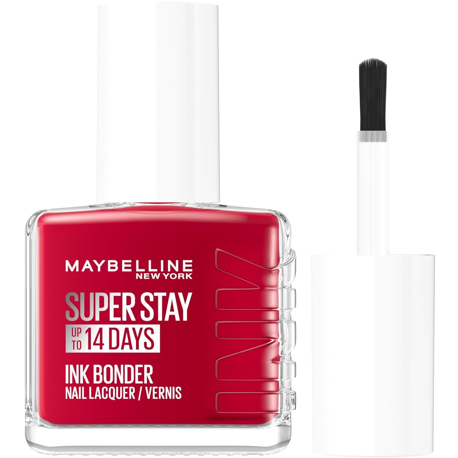 Oja Maybelline New York Super Stay Ink Bonder 006 Deep Red – ojă de lungă durată pentru unghii puternice și culoare intensă, 12,3 ml