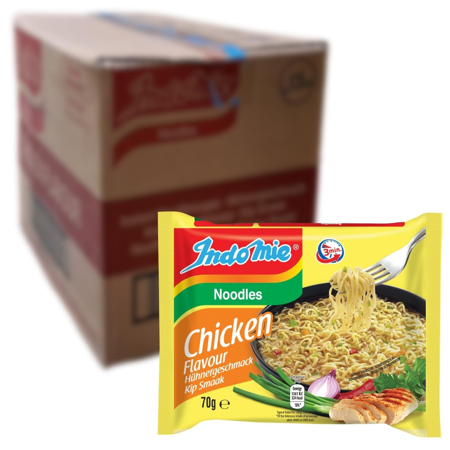 INDOMIE - Instant Mi Goreng Nudeln - Multipack (40 x 80g)