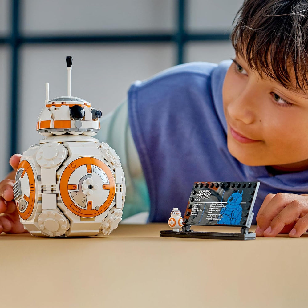 LEGO Star Wars 75452 Der Astromech-Droide BB-8 - Sammelbares 3D Modell zum Bauen und Ausstellen - DIY Deko - Geschenk zum Vatertag für alle Fans
