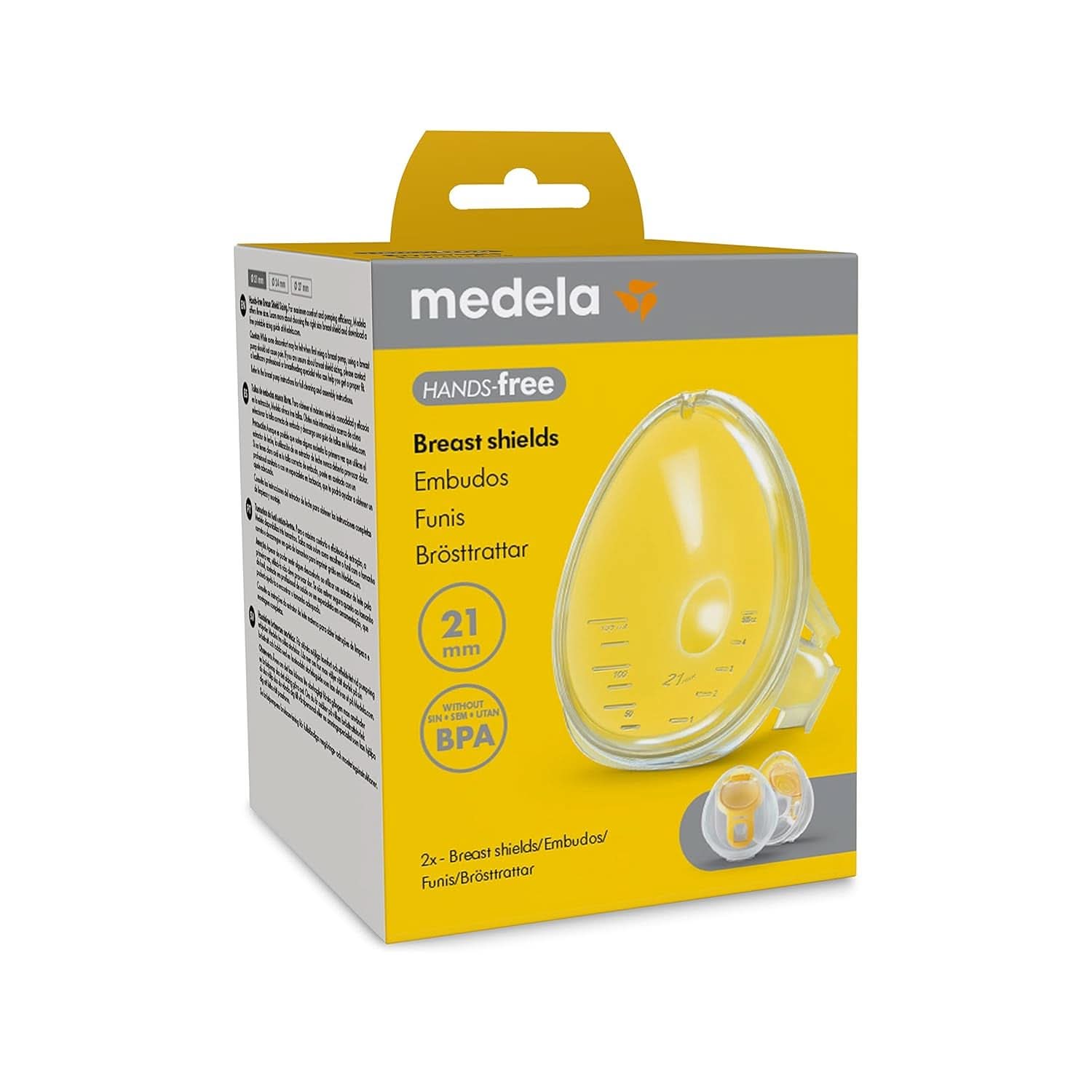 Protecții pentru sân Medela Hands-Free, accesorii pentru pompa de sân Accesorii Hrana si Alaptare Bebe Naty Shop 21 Mm