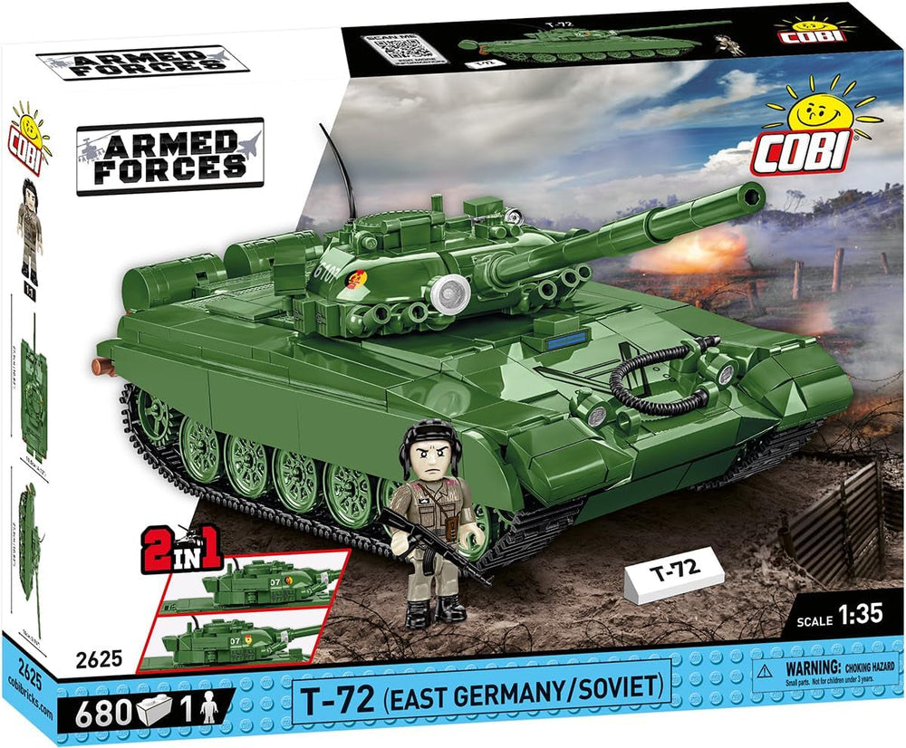 COBI T-72 (East Germany/Soviet), 10.8" x 4.5" x 4.3"