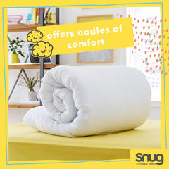Plapumă Snug Just Right, 10.5 tog, fibră goală, alb, pat dublu Plapumi si pilote Naty Shop