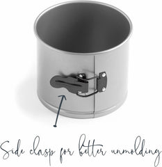 Panettone-Form, abnehmbar, Kohlenstoffstahl, antihaftbeschichtet, Durchmesser 16 cm, Volumen 2 Liter. Backformen und Tabletts Naty Shop