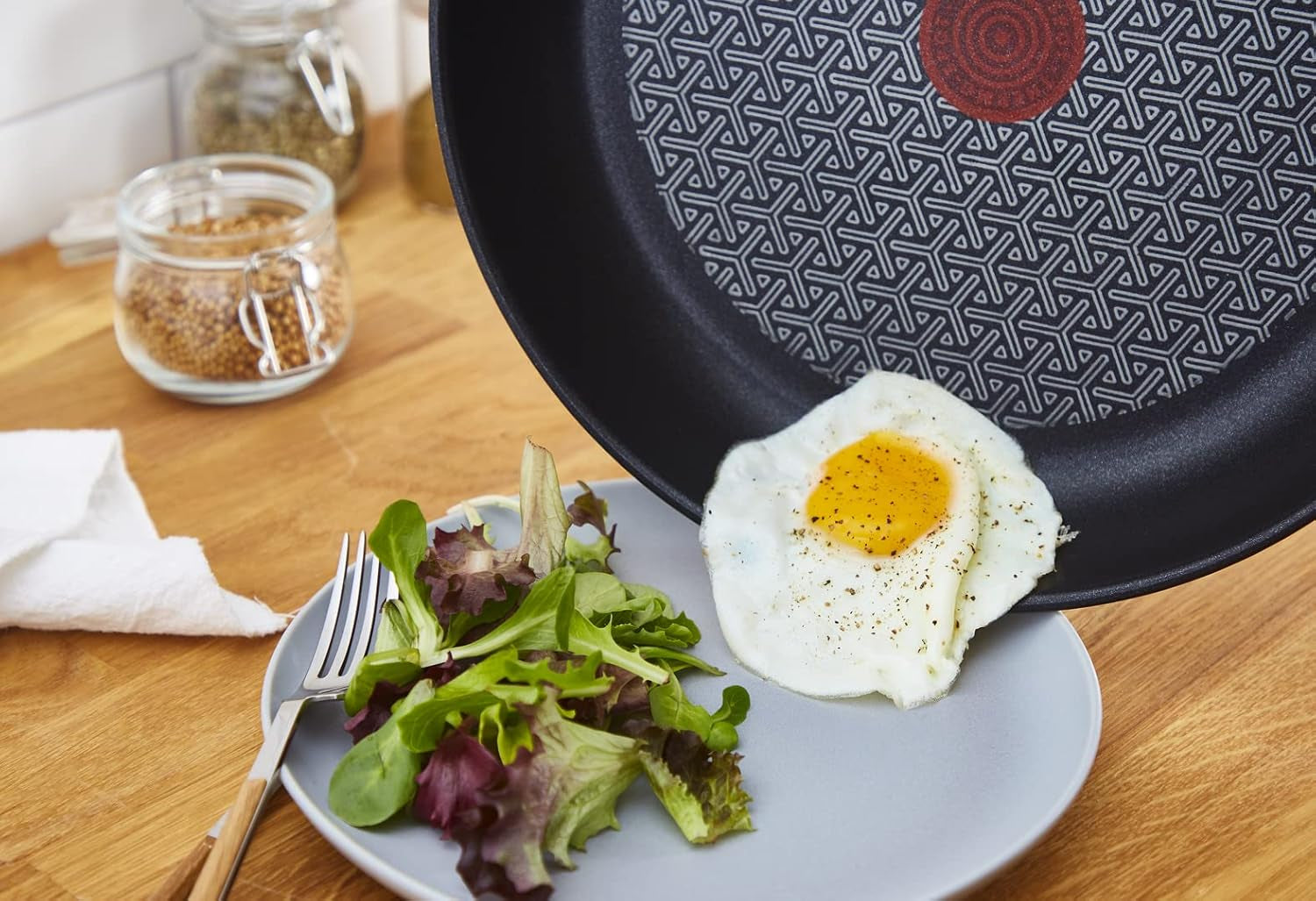 Tefal Duetto, indicator de temperatură Thermo-Spot Oale si Tigai Naty Shop