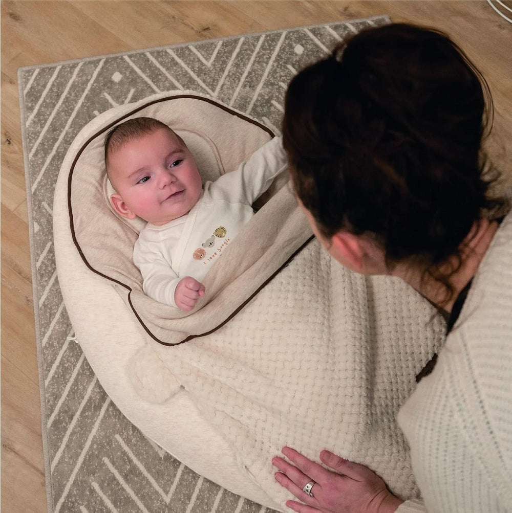 Multifunktionales Stillkissen, 4 in 1, Soft Nova, beige, Einzelkissen: 202 cm, Sessel, 40 x 75 x 22 cm Zubehör Essen und Stillen Bebe Naty Shop