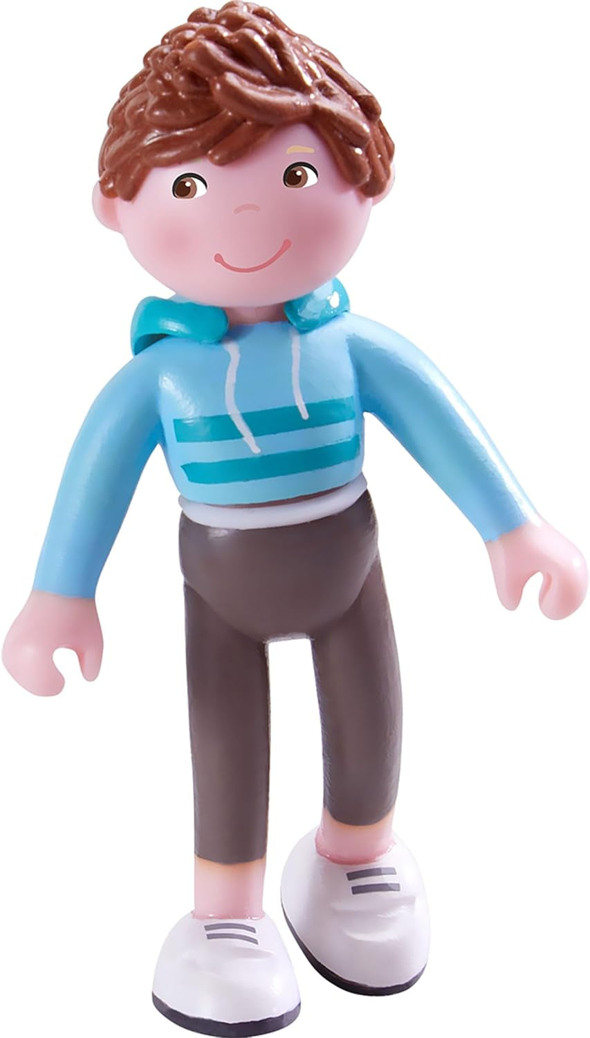 HABA 306170 - Little Friends Emil, Păpuși flexibile și animale de la 3 ani, colorate