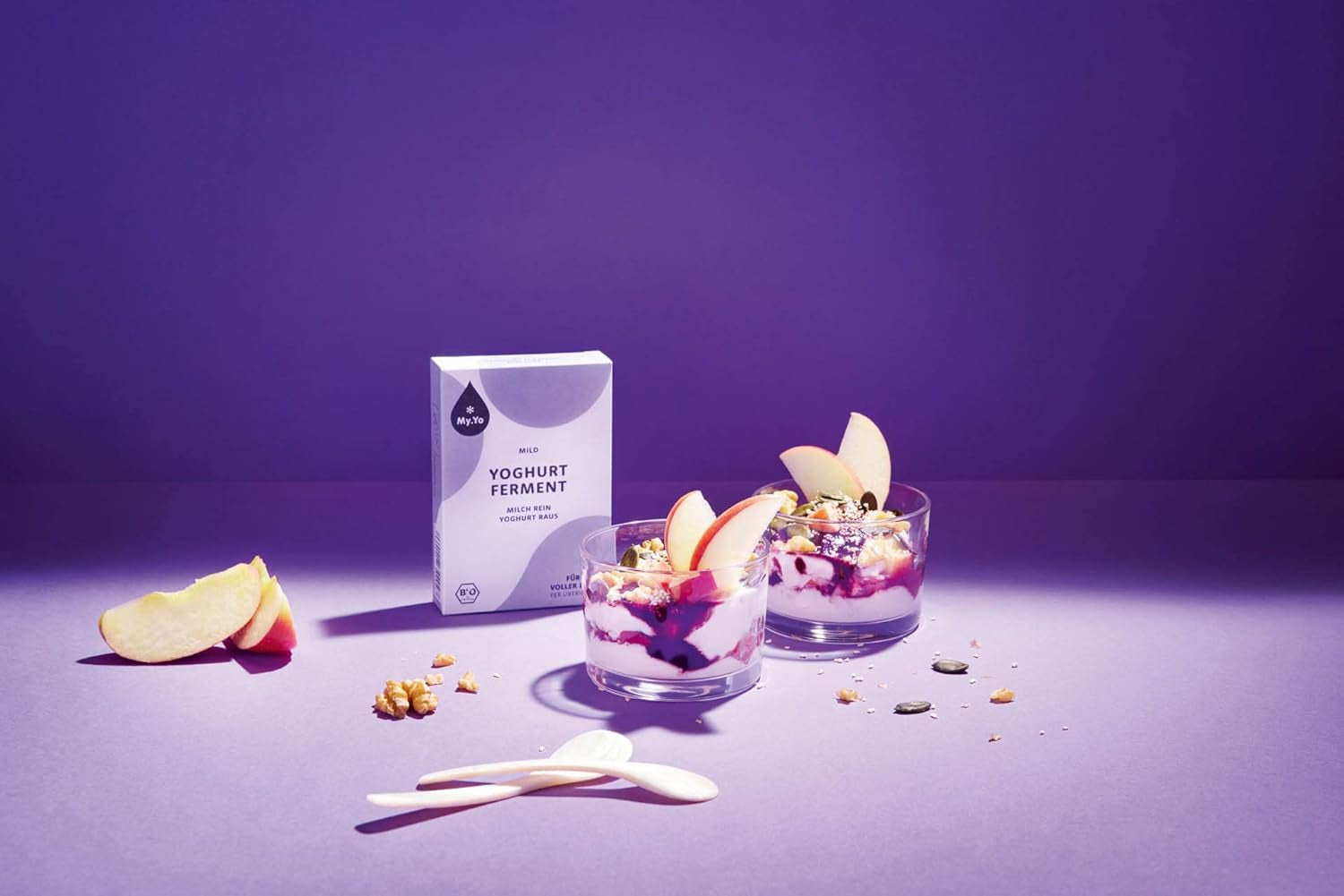 Bio Joghurtferment Mild | 6x5 gr | Joghurtkulturen für bis zu 30 L selbstgemachten milden Joghurt