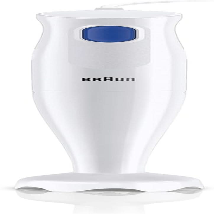 Braun Stabmixer MQ10.001M Multiquick 1 - Extra Light Pürierstab Mit Edelstahl-Mixfuß Und Easytwist System, Inkl. 600 Ml Mix- & Messbecher, 450 Watt, Weiß Mutter und Kind Naty Shop Mq 10.000P