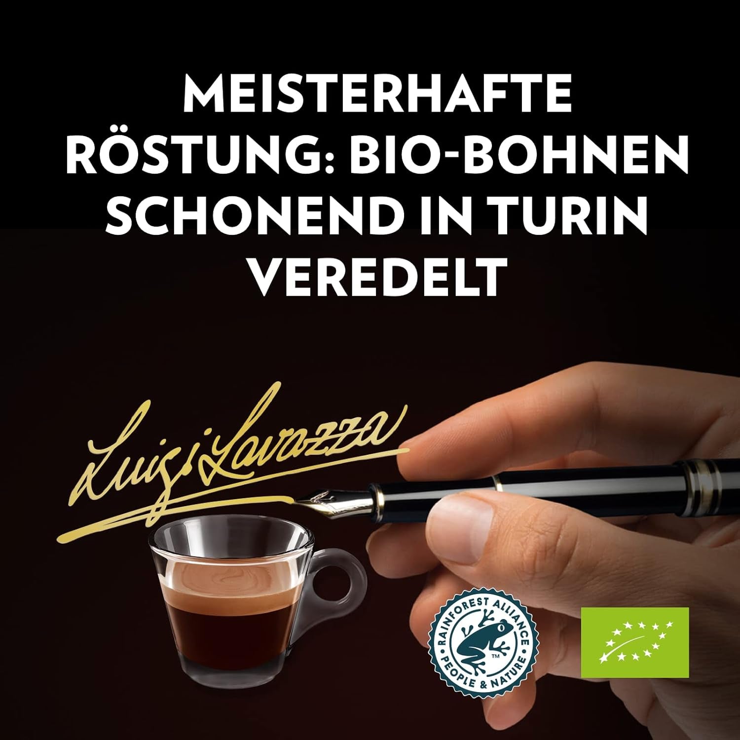 Lavazza Espresso, Kaffeebohnen für Espressomaschinen, ausgewogener und aromatischer Geschmack von Früchten und Blumen, 100 % Bio-Arabica und Robusta Coffee Naty Shop