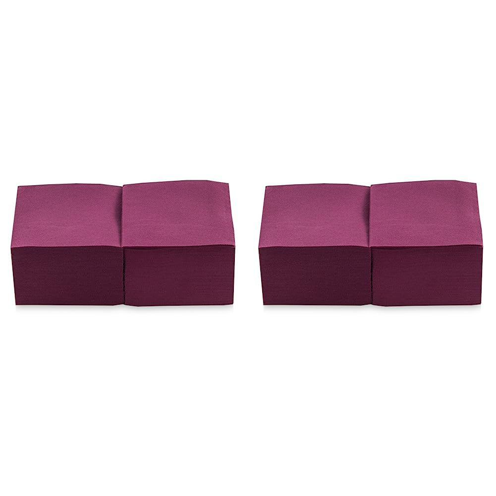 Saten Ser22104961 Coktail, șervețel 20 X 20, 2 straturi, 1/4 fold, 100 șervețele, Punta-Punta, negru