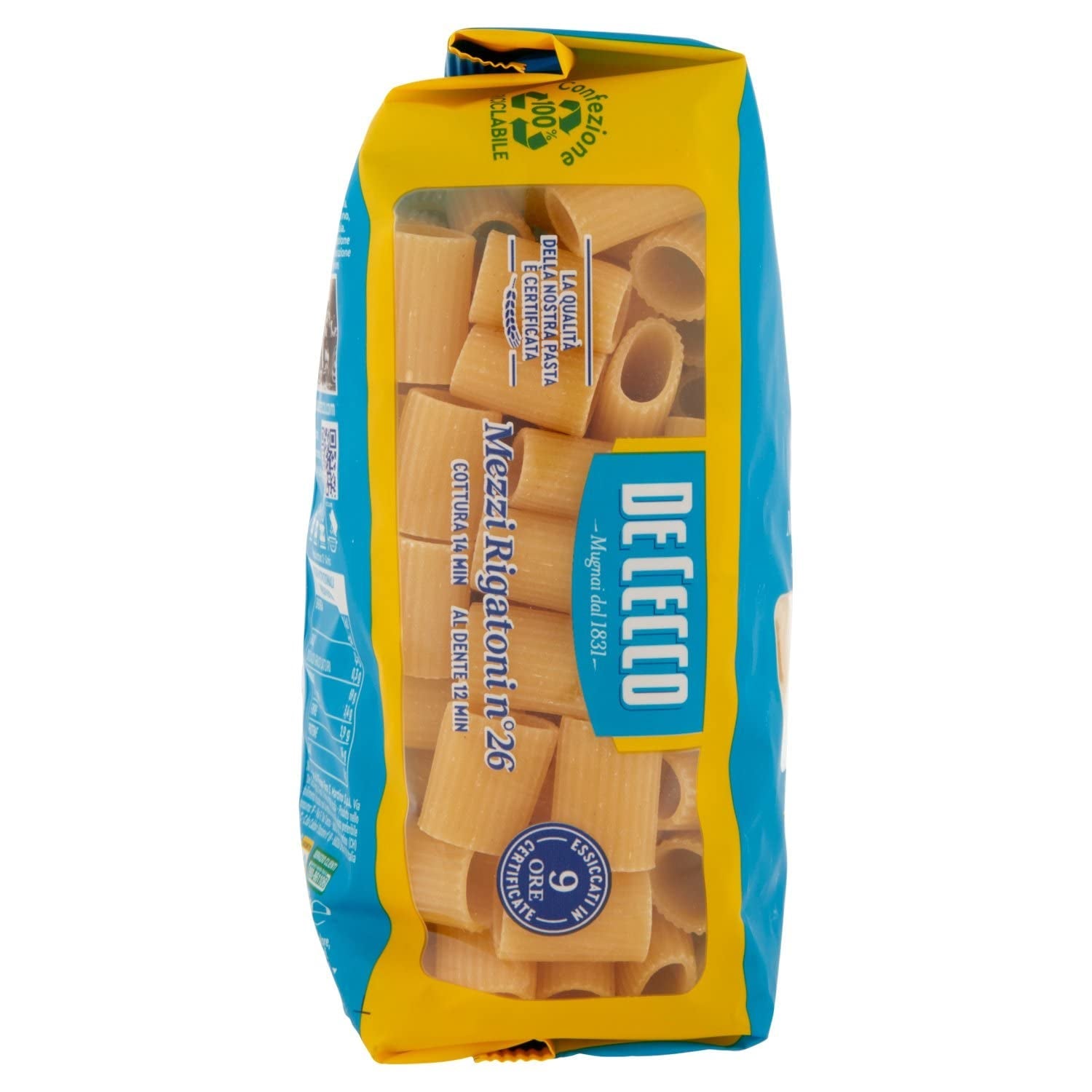 Paste Mezzi Rigatoni, pachet de 1 (1 x 500 g)