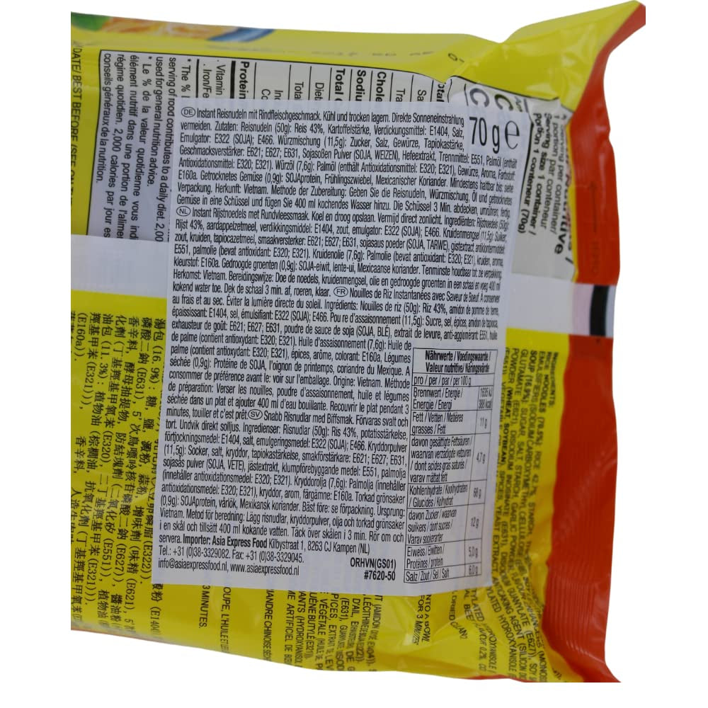 - ODER Instant Glasnudeln Rindfleisch Kugel - (1 X 70 GR)