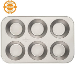 Blech 6 Jumbo-Muffins Ø 9 cm – 34 x 22 x 4,5 cm Backformen und Bleche Naty Shop